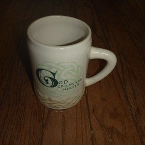 Irish Style Beer Stein "GOD GRANT YOU HEALTH"